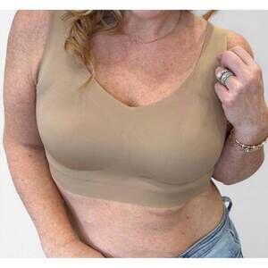 NEW ELIETIAN seamless cloud comfort bra in nude